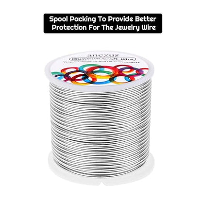 Anezus 12 Gauge Aluminum Wire 100 Feet - 2mm Metal Armature Bendable Sculpting - Image 4