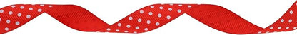 Polka Dot Grosgrain Ribbon 25 Yard Each Roll 100% Polyester - Image 2