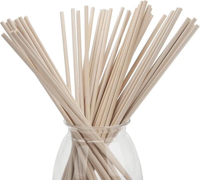 Wood Dowels Wooden Dowel Rods 1/4 x 12, Macrame Dowels, Unfinished Small Wood - Image 4