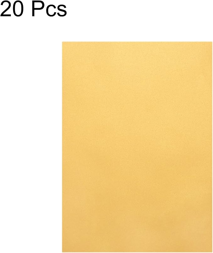 MECCANIXITY Colored Vellum Paper, 20 Sheet Gold Transparency 11.7 x 8.2 - Image 3