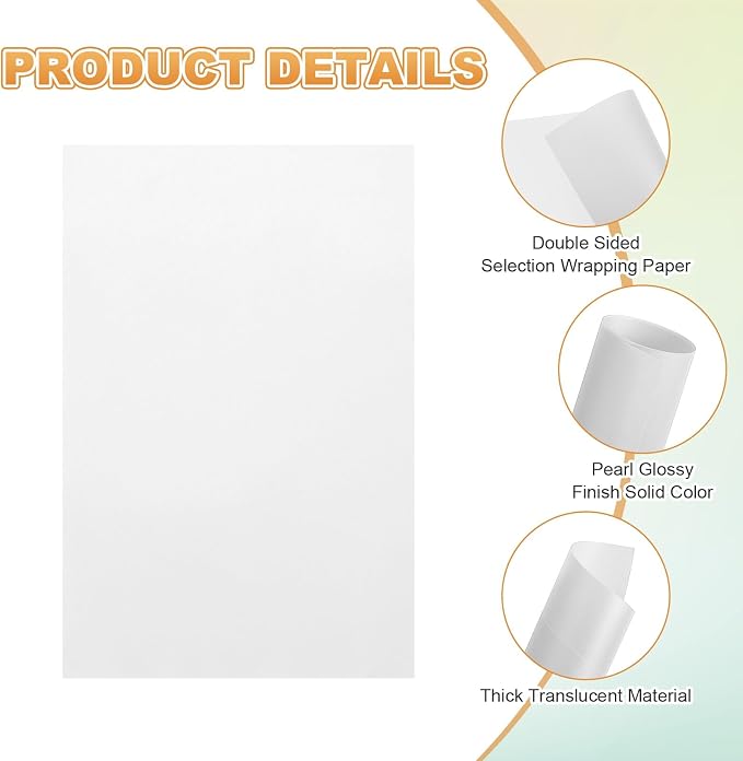 MECCANIXITY 100 Sheet Colored Vellum Paper 4" x 6", 100gsm Translucent - Image 3