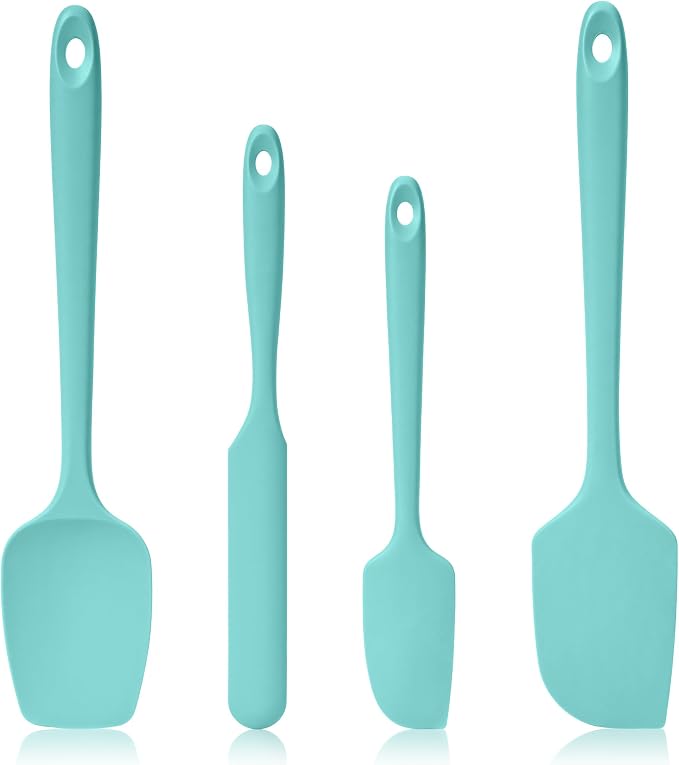 600ºF Heat Resistant Spatulas, High Heat Food Safe Semless Kitchen Silicone by Lilybeam