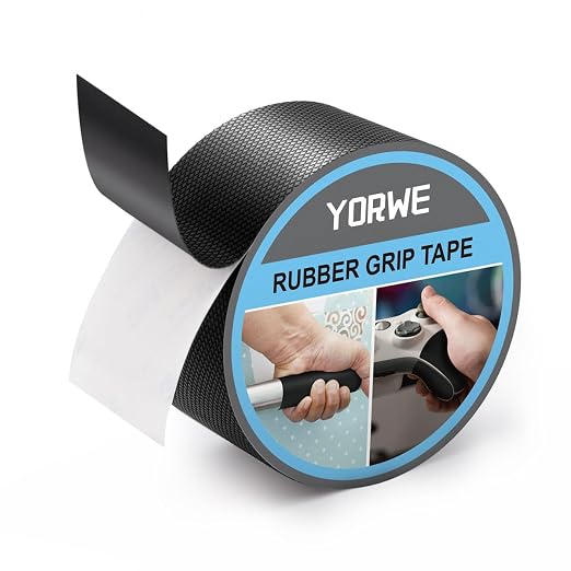 Rubber Grip Tape, Ultra-Thin Strong Adhesive Anti-Slip Waterproof Heat by Yorwe