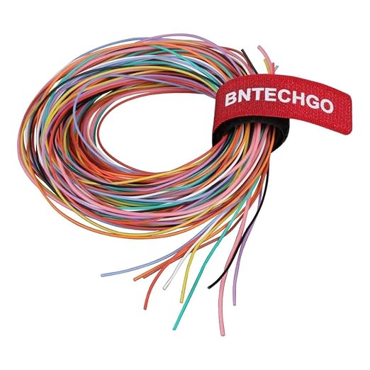 BNTECHGO 30 Gauge Silicone Wire Kit 10 Color Each 10 ft Flexible 30 AWG by BNTECHGO