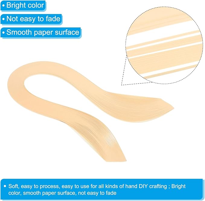 PATIKIL Quilling Strips Paper 600pcs 1.5mm 39cm Origami Paper Quilling Kits - Image 3