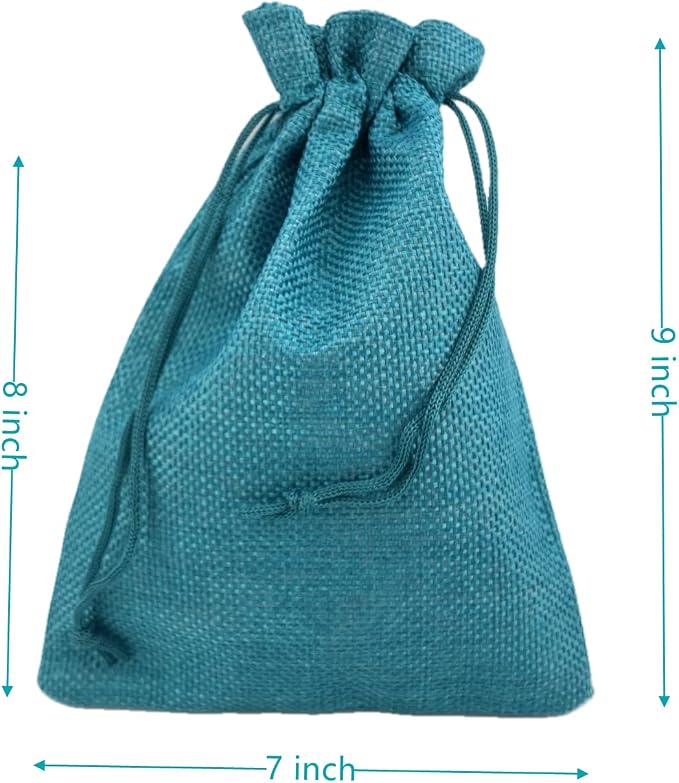 Palmhomee Pack of 25 Burlap Gift Bags - Image 2