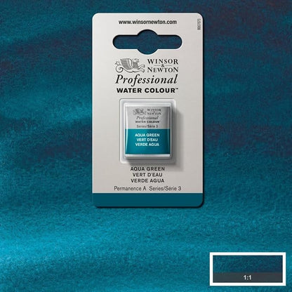 Winsor & Newton Professional Water Colour Paint, Half Pan, Aqua Green - Image 7