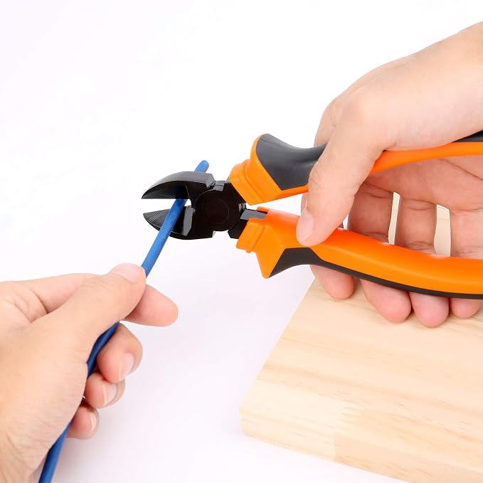 BOENFU Wire Cutters Electrical Heavy Duty CRV Steel, Comfort Grip Diagonal - Image 2