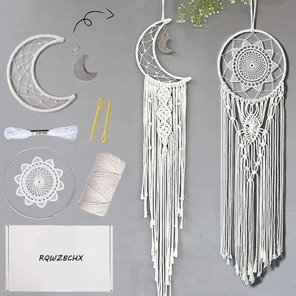 RQWZBCHX Macrame Dream Catcher Kits by RQWZBCHX