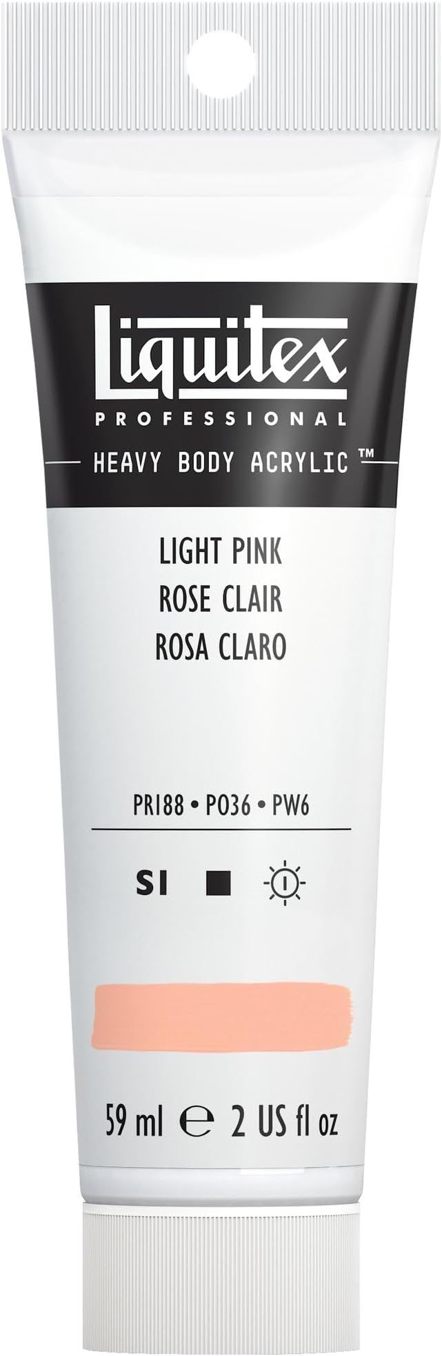 Liquitex Professional Heavy Body Acrylic Paint, 2-oz Tube, Light Pink by Liquitex