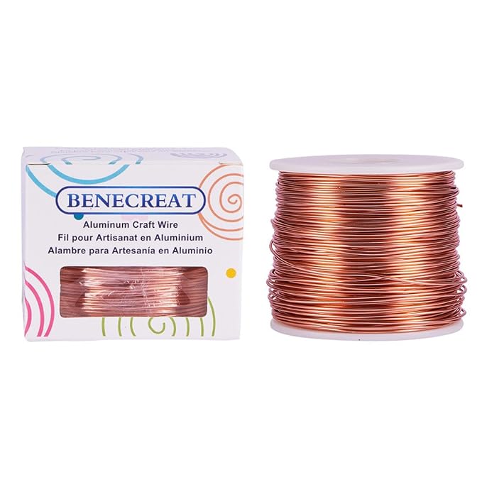 BENECREAT 17 Gauge Jewelry Craft Aluminum Wire 380 Feet Bendable Metal - Image 2