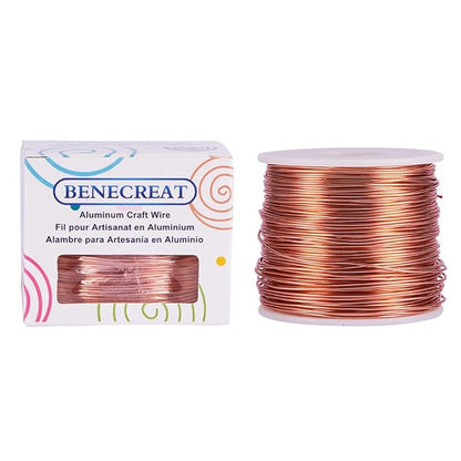 BENECREAT 17 Gauge Jewelry Craft Aluminum Wire 380 Feet Bendable Metal - Image 2