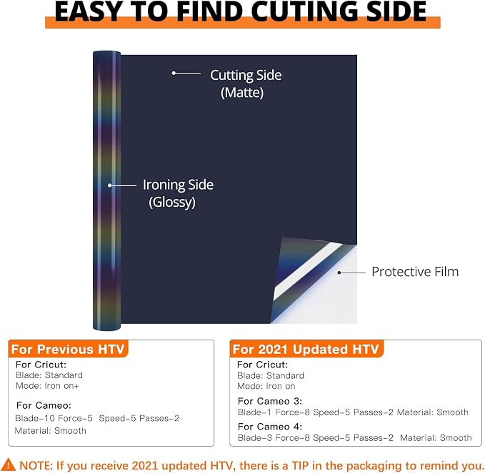 HTVRONT Reflective HTV Heat Transfer Vinyl Roll - Image 3