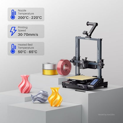 ELEGOO Silk PLA Filament 1.75mm Silver Grey 250g, Shiny 3D Printer Filament - Image 5