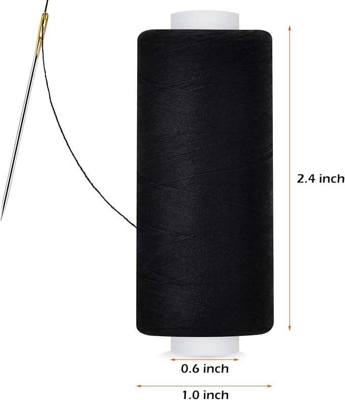6 Pcs Sewing Thread Kit, 400 Yards Each Spool 402 Polyester Thread - Image 2