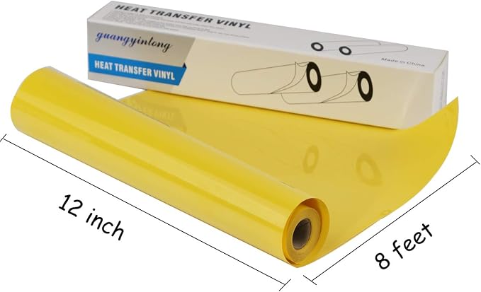 Guangyintong Yellow Heat Transfer Vinyl HTV Rolls - Image 4