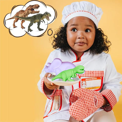 2 Pack 3D Ancient Dinosaur Silicone Molds 8 Cavity Dinosaur Themed Baking Mould - Image 6