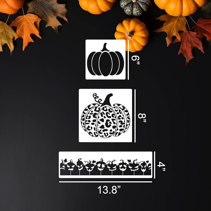 Halloween Stencils Pumpkin Face Stencils Pumpkin Stencil - Image 2