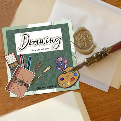 Painting Tools Clear Stamp for Scrapbooking Paint Brush Silicone Clear Stamp - Image 4
