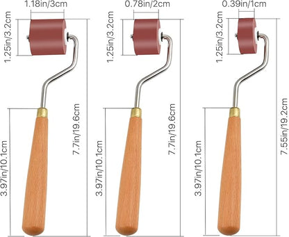 Milkary Rubber Rollers Brayer, Craft Stamping Brayers, Stamping Tools - Image 2