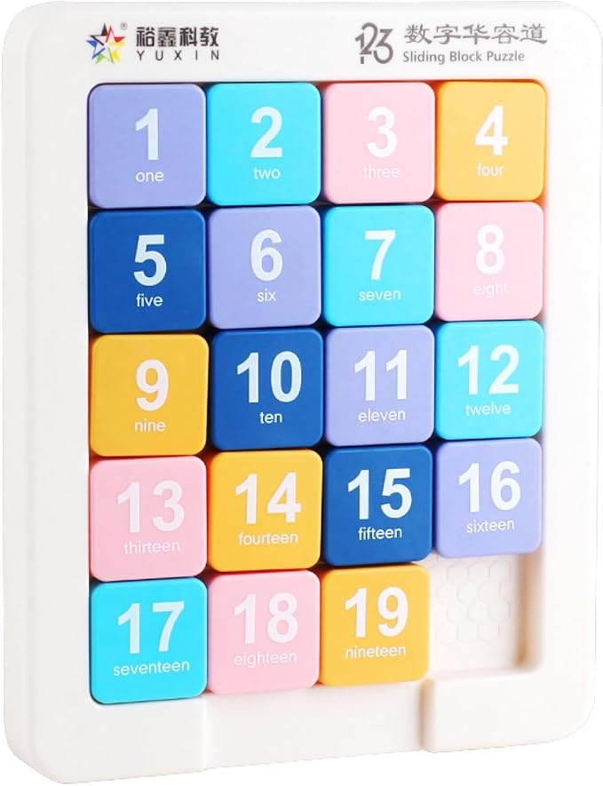 Cuberspeed Slide Number Puzzle 20 magnetized Klotski Puzzle Brain Teasers Toys by Cuberspeed