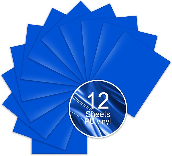 Blue PU Heat Transfer Vinyl, Compatible by Unknown