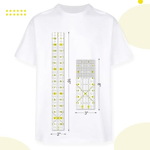 Quilting Ruler, 8 Piece Acrylic Quilting Templates, Sewing Ruler, Fabric - Image 4