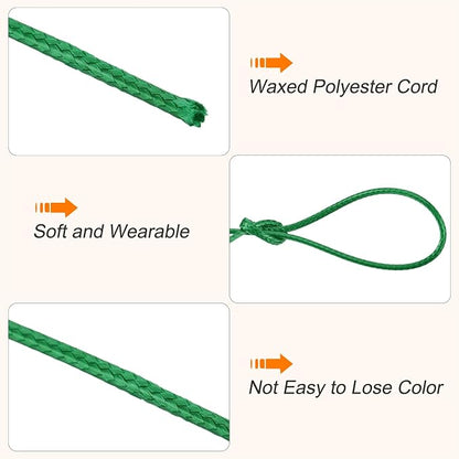 MECCANIXITY Waxed Cord 1.2mm Waxed Polyester Cord 175 Yard Wax String - Image 3