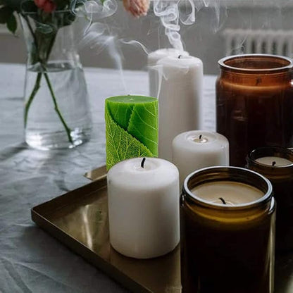 Tree Leaf Candle Mold Silicone Clay Soap Mould - Image 6