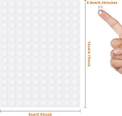 Zonon 3000 Pcs Double Sided Adhesive Dots Clear Glue Point Tape Stickers - Image 2