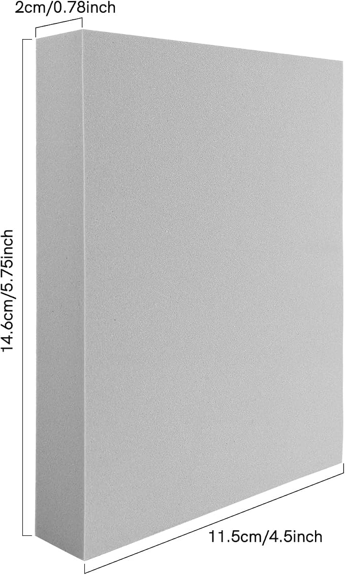 BAOFALI 12 Pcs Stamping Foam Grey Moldable Stamps Plastic Dry Pad Cut and Dry - Image 2