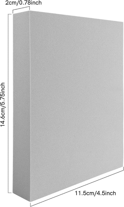 BAOFALI 12 Pcs Stamping Foam Grey Moldable Stamps Plastic Dry Pad Cut and Dry - Image 2