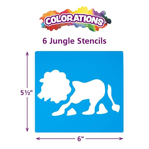 Washable Plastic Jungle Stencils - Image 4