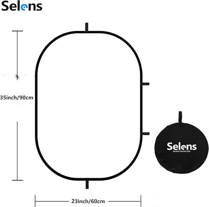 Selens 23.6x35.4in/60x90cm Oval Light Reflector Diffuser, Collapsible Soft - Image 6