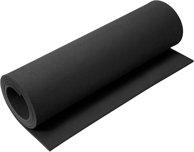 EVA Foam 5mm, Cosplay Foam Roll 16 x 59in Black, Suitable by AMZQNART