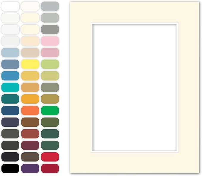 Poster Master Ivory Matboard – 4-Ply Acid-Free Picture Mat Board by PosterMaster