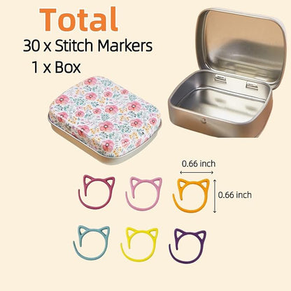 Stitch Markers for Crocheting Cat Stitch Markers - Image 2