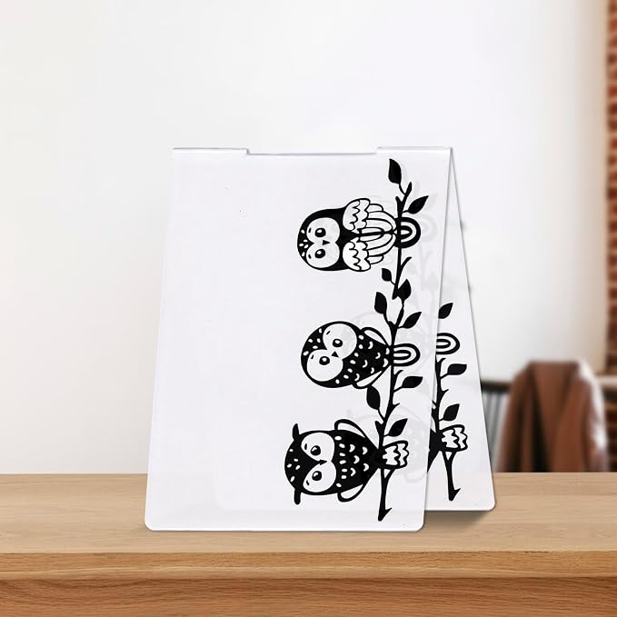 Threetols 3-D Textured Impressions Embossing Folder, Owl Background Embossing - Image 5