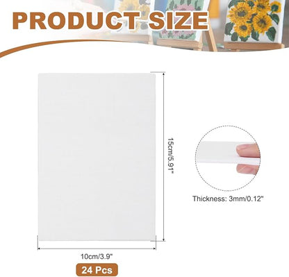 MECCANIXITY Canvas Boards for Painting, 4x6 Cotton Blank Primed Art Canvas - Image 2