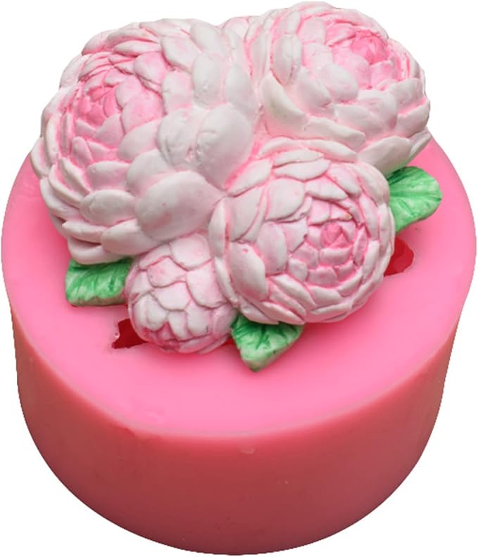 3D Rose Flower Silicone Fondant Mold Chocolate Candy Cake Decorating Mould Soap by Anktily
