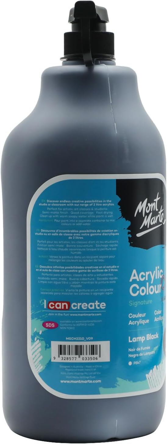 Mont Marte Discovery School Acrylic, 1/2 Gallon. Ideal - Image 6