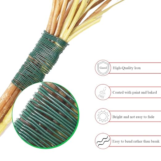 HAHIYO 26Gauge Green Flexible Metal Floral Wire - Image 7
