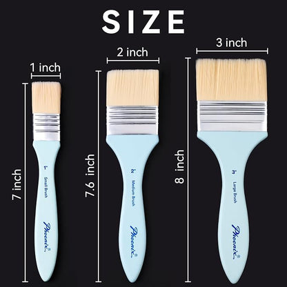 PHOENIX Flat Paint Brush Set - Image 2