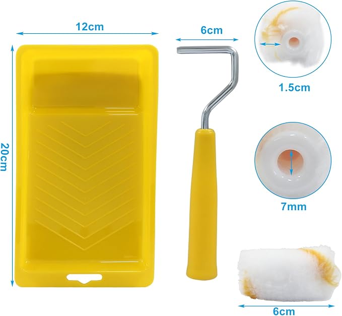 Litoexpe 2 Inch Paint Roller, Mini Paint Roller Kit, Touch Up Small Paint Roller - Image 2