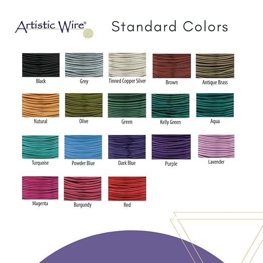 Artistic Wire, 20 Gauge Silver Plated Tarnish Resistant Colored Copper Craft - Image 5