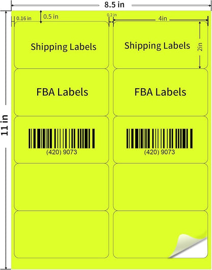 STARLIBOO Shipping Labels Stickers, Permanent Adhesive Stickers - Image 2