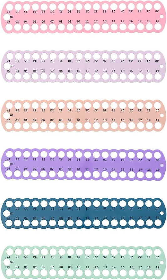 6 pcs Embroidery Floss Organizer, 6 Color Plastic Floss Bobbin, Cross Stitch by Khakho