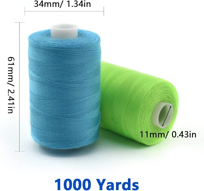 Sewing Thread 10 Color Sewing Industrial Purpose 1000 Yards Per Spool 40S/2 - Image 2