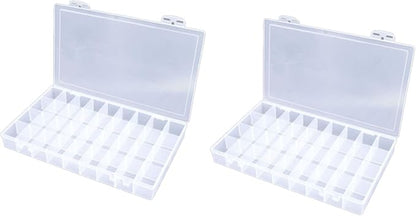 Feadily 2PCS 36 Grids Large Plastic Organizer Box by Feadily
