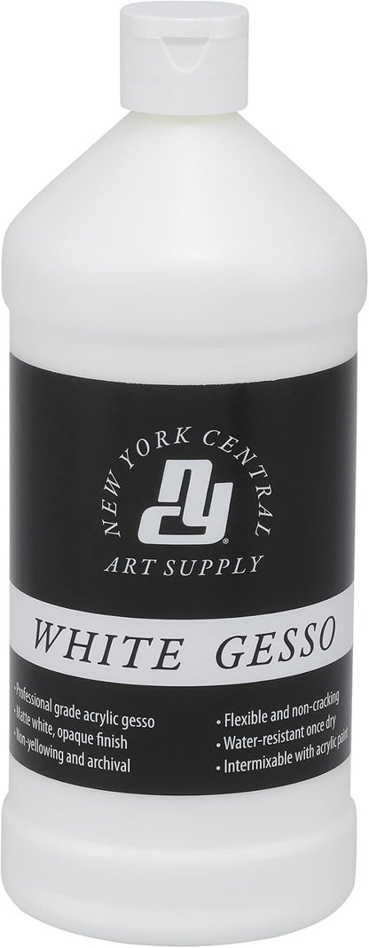 Acrylic Gesso - White Professional Grade Gesso by NewYorkCentral